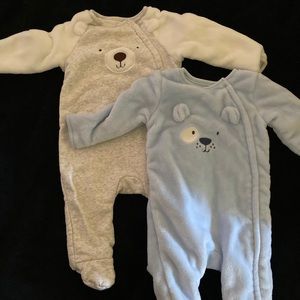 Absorba thick pajamas/ snowsuits 9m